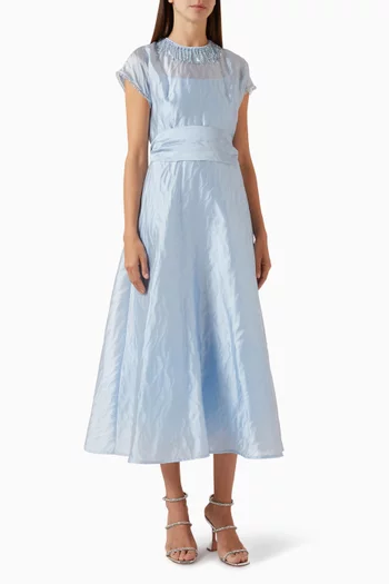 Felicity Midi Dress in Jacquard