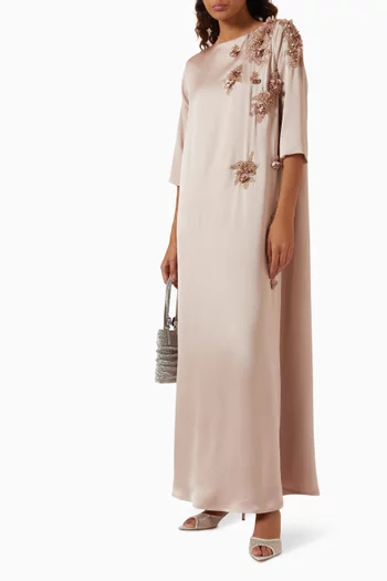 Floral Applique Kaftan