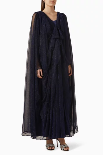 Draped Bow Maxi Dress