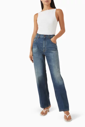 365 Ruched Side Boat Neck Top