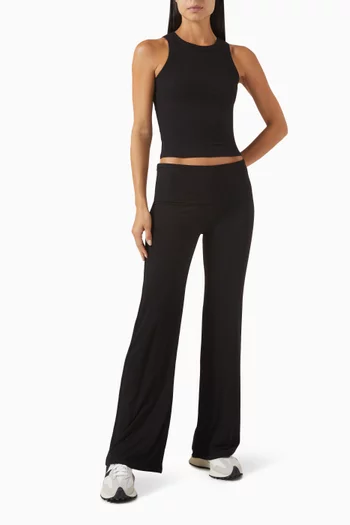 365 Sculpting Lounge Multiway Fold Waist Flared Pants