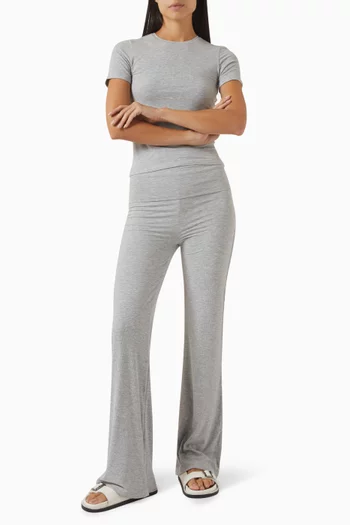 365 Sculpting Lounge Multiway Fold Waist Flared Pants