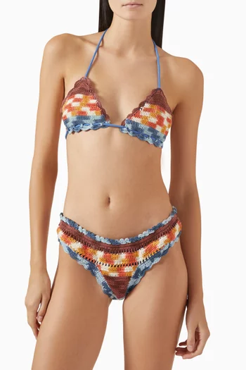 The Crochet Tri Bikini Top