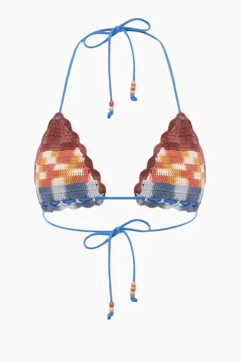 The Crochet Tri Bikini Top