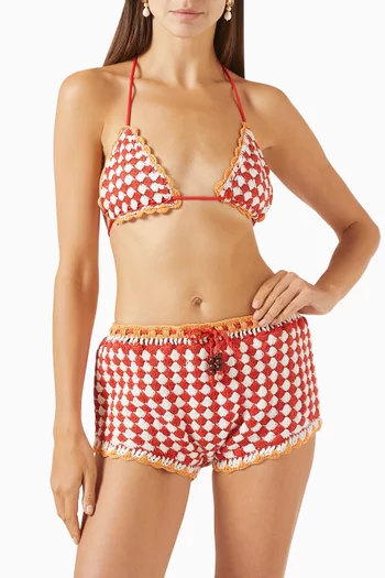 The Crochet Tri Bikini Top