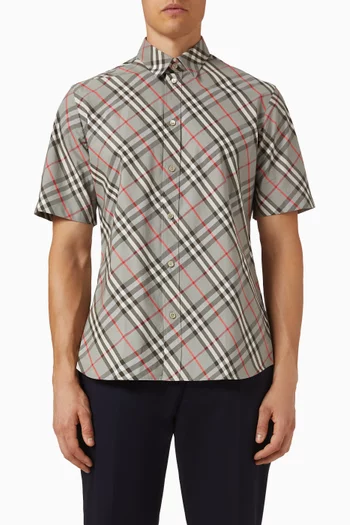 Check Shirt in Cotton