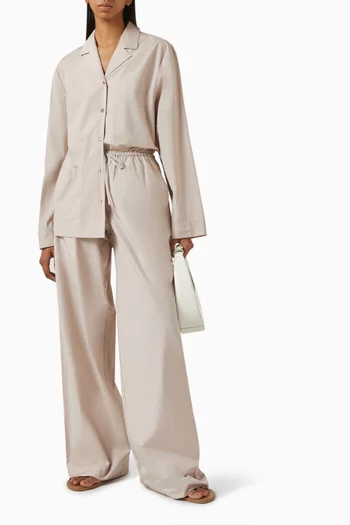 Pyjama-style Shirt in Cotton-blend