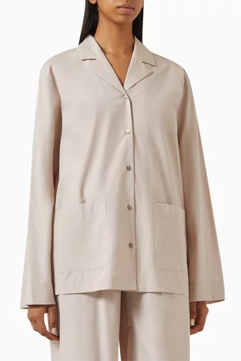 Pyjama-style Shirt in Cotton-blend