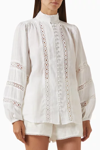 Bella Blouse in Linen