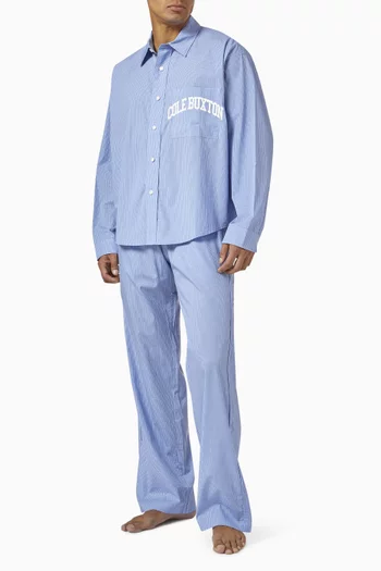 قميص بيجاما قطن بوبلين