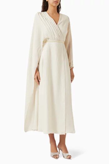 Belted Cape Dress
