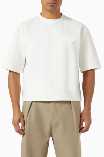 Éternel Boxy Cropped T-shirt in Jersey