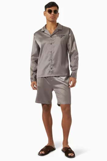 شورت بحزام خصر مطاطي ستان