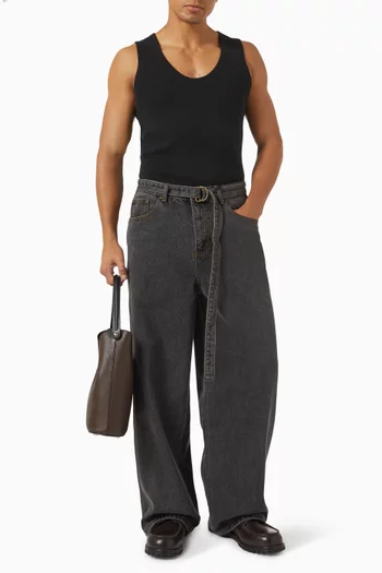 Textured Ribbed Vest in Knit
