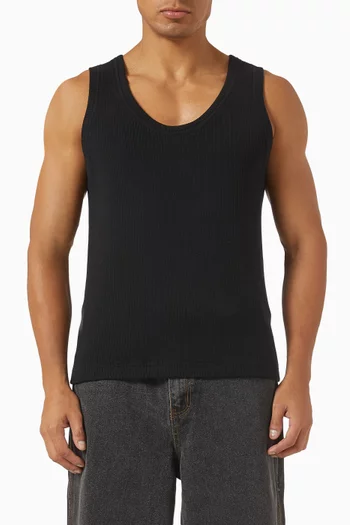 Textured Ribbed Vest in Knit