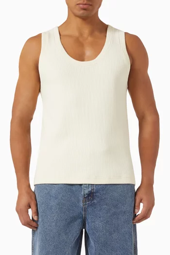 Textured Ribbed Vest in Knit