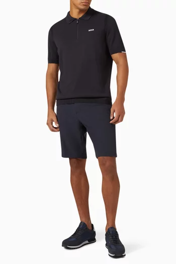 سترة بولو بسحّاب قطن