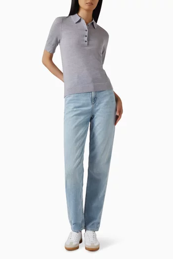 Fidenka Polo Sweater in Wool