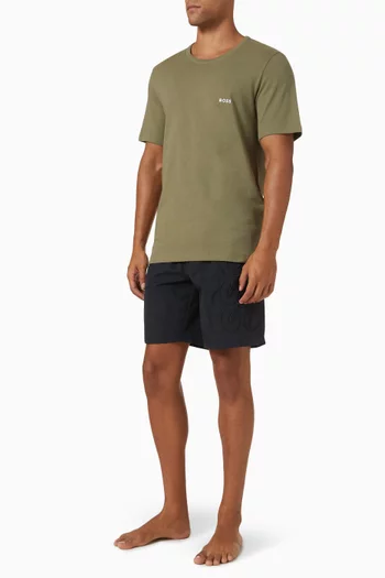 Logo T-shirts in Cotton Jersey, Set of 3