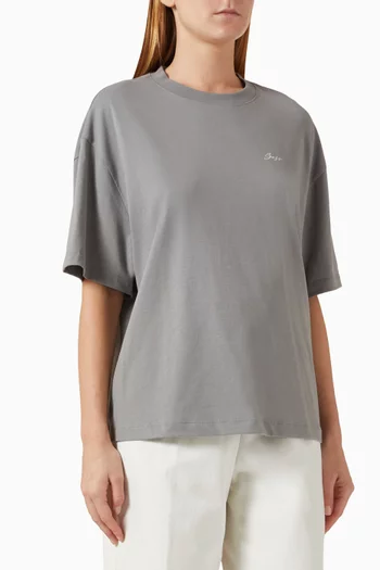 E Boyfriend Oversized T-shirt in Cotton