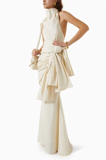 Sarong Top in Cotton-poplin