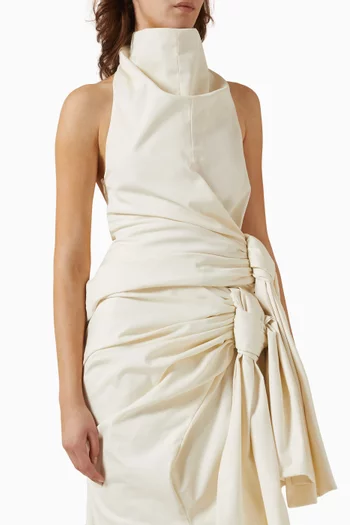 Sarong Top in Cotton-poplin