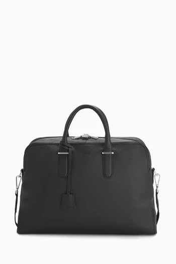 Madison Holdall Bag in Grained Leather