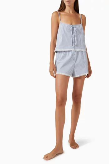 Cotton Poplin Sleep Tank Top