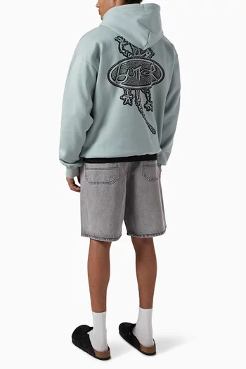 Wipeout Hoodie in Cotton-fleece