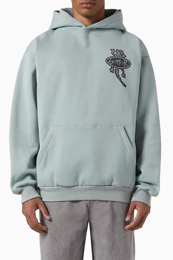 Wipeout Hoodie in Cotton-fleece