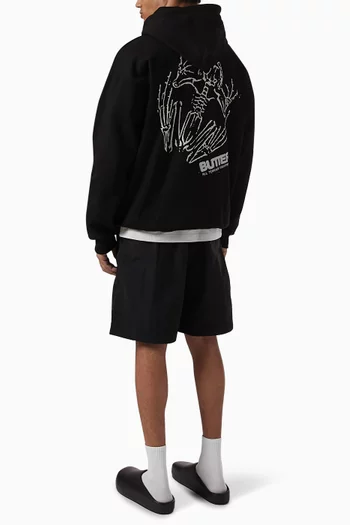 Fossil Logo Hoodie in Cotton-fleece
