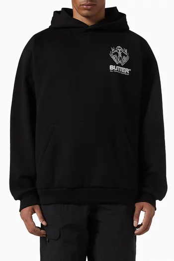 Fossil Logo Hoodie in Cotton-fleece