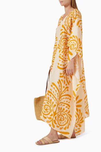 Morena Embroidered Tunic in Linen