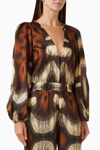 Sambale Martellato Bodysuit in Silk