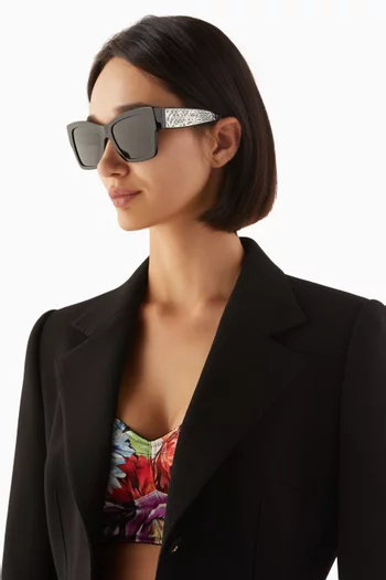 Square Sunglasses in Acetate