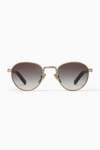 Round Sunglasses in Metal