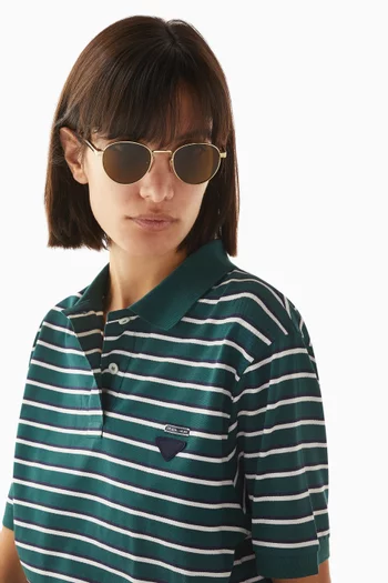Round Sunglasses in Metal