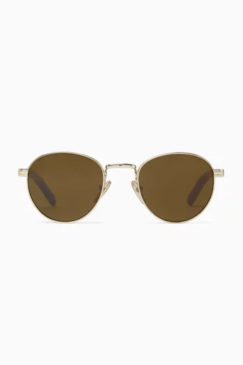 Round Sunglasses in Metal