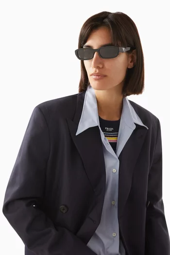 Rectangular Sunglasses in Acetate
