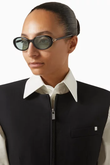 Oval Sunglasses in Acetate