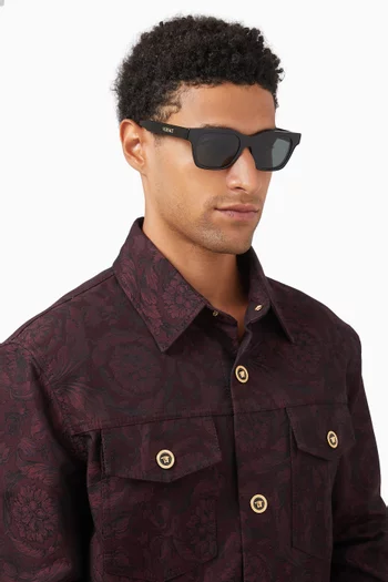 Rectangle Sunglasses in Acetate