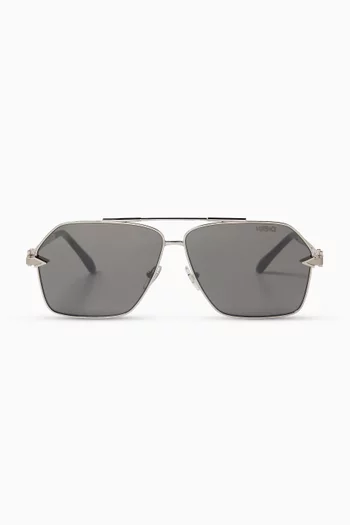 Aviator Sunglasses in Metal