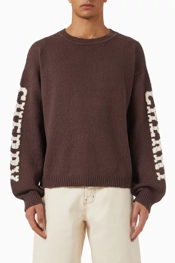 Crewneck Sweater in Cotton-knit