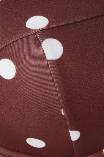 Bow Contrast Bikini Set