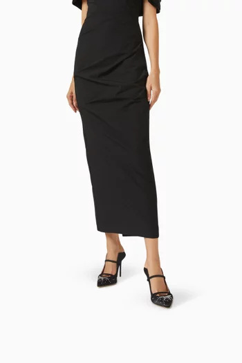 Maureen 100 Embellished Mules in Satin