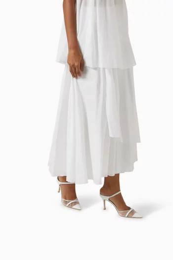 Uma 90 Mules in Mesh & Nappa