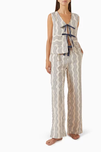 Tie Co-ord Set in Cotton