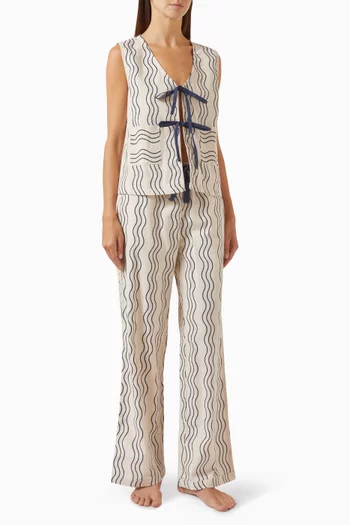 Tie Co-ord Set in Cotton