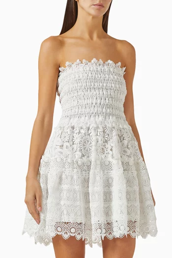 Vallarta Mini Dress in Lace
