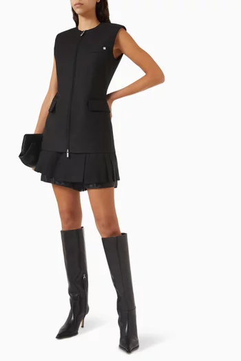 فيست بنمط جاكيت بسحّاب صوف